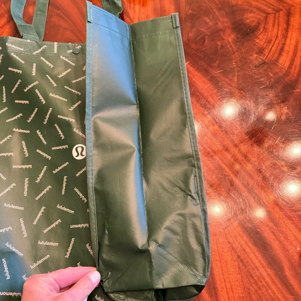 New Lululemon Large Reusable Shopping Tote Rainforest Green